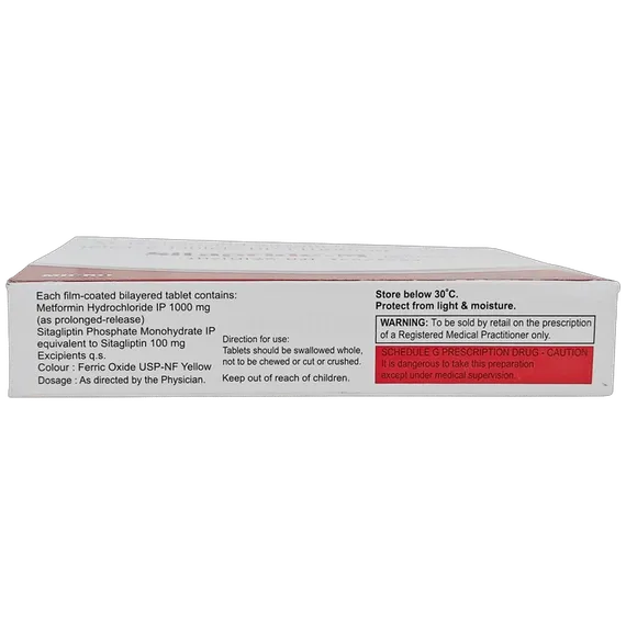 sitapride m 100/1000mg tablet 15's